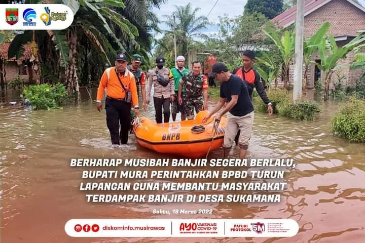243 Rumah Warga di Dusun II, Desa Sukamana Kebanjiran Bupati Turut Prihatin