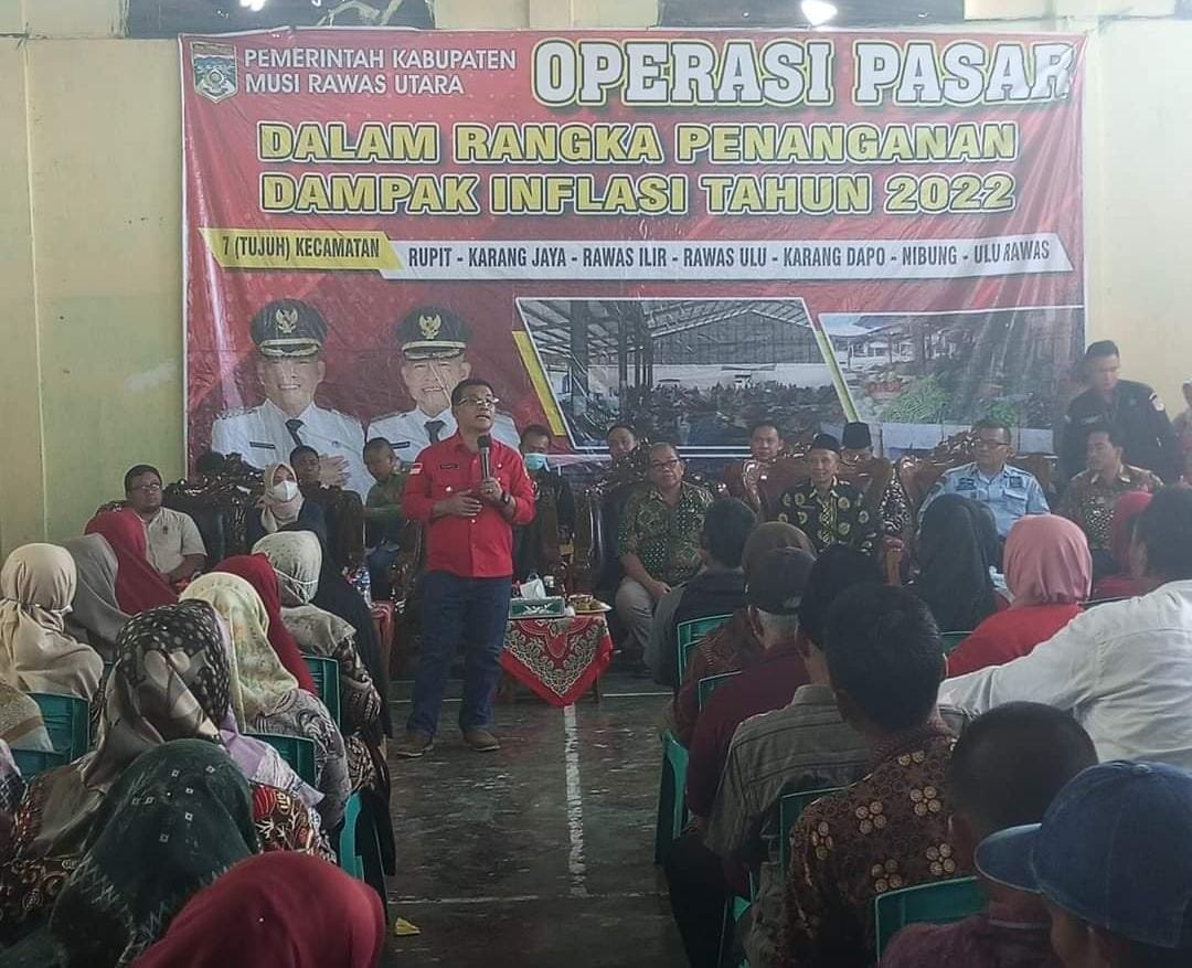 Bupati Muratara HDS : Operasi Pasar Murah Diharapkan Mampu Menekan Inflasi
