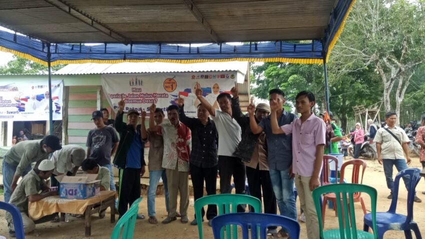 Tim Pemenangan Sosialisasi di Enam Desa