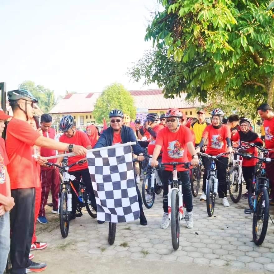 Sambut HUT Kab.Muratara Pemkab Muratara Meriahkan Event sepeda Santai